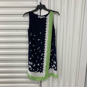 Max Studio Navy and White Dress